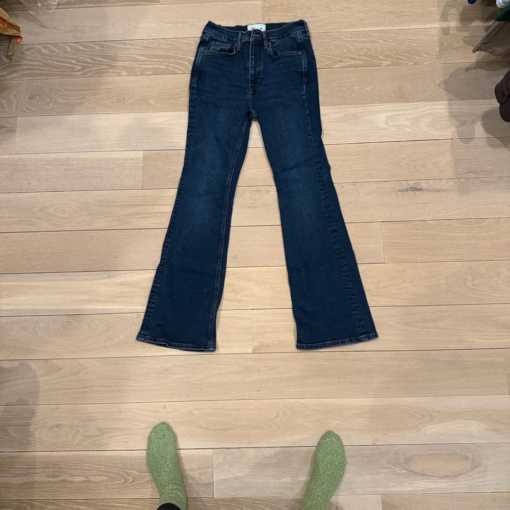 Boden Women's High Rise Column Leg Jeans, Dark Vintage | Size 28 - Picture 4 of 7
